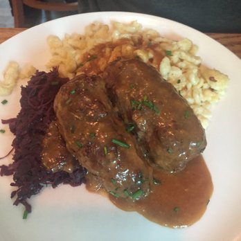 Mountain Brauhaus - Beef Rouladen - New American Near Me - Gardiner, New York