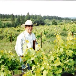 LaRocca Vineyards Tasting Room - Phil LaRocca enjoying spring in the vineyard