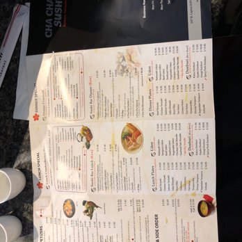 Cha Cha Sushi - Menu pt 2 - Sushi Bars Near Me - San Jose, California