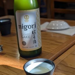 Nigori sake very smooth and sweet Nigori sake very smooth and sweet