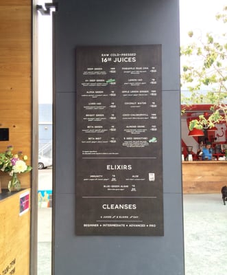 Menu photo 8 Juice Shop San Francisco, CA