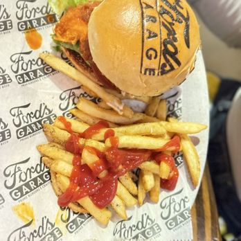 Ford's Garage Dearborn - Buffalo Chicken Sandwich - Burgers Near Me - Dearborn, Michigan Ford's Garage Dearborn - Buffalo Chicken Sandwich - Burgers Near Me - Dearborn, Michigan