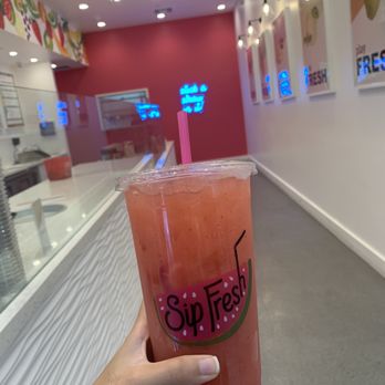 Sip Fresh - Large strawberry guava juice - Juice Bars & Smoothies Near Me - National City, California Sip Fresh - Large strawberry guava juice - Juice Bars & Smoothies Near Me - National City, California