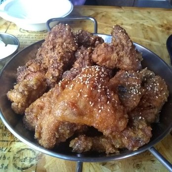 Dakgogi - Half and half KFC Top: Soy Chicken Bot: Soy Garlic Chicken - Korean Near Me - Toronto, Ontario