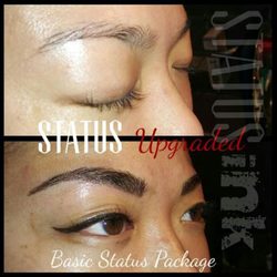 Status Ink - Microblading adds realistic hair strokes, depth and definition.