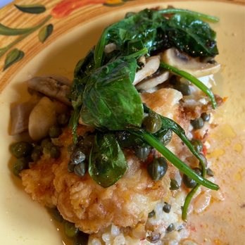 Mario Fazios - Half of Scrod Piccata entree that I took home. - Italian Near Me - Willoughby Hills, Ohio Mario Fazios - Half of Scrod Piccata entree that I took home. - Italian Near Me - Willoughby Hills, Ohio