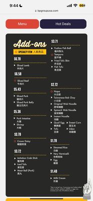 Menu photo 2 Boiling Point Artesia, CA Menu photo 2 Boiling Point Artesia, CA