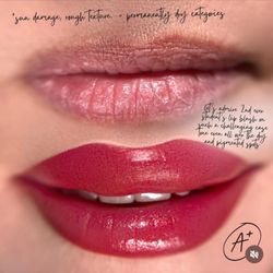 Vanou's Brows and Things - Before & After lip blush from Vanou's Brows & Things.