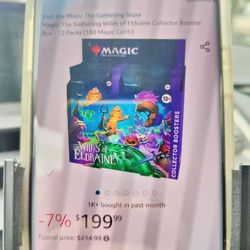 World of Collections Games Comics & Cards - They are charging a whole $100 over per box over the recommended price of $199... at $299/box.