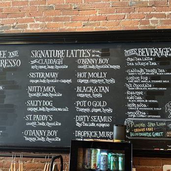 Claddagh Coffee - Menu - Coffee & Tea Near Me - Saint Paul, Minnesota