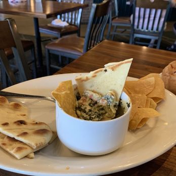 Boulder Creek - Spinach Artichoke Dip & Pita Bread - American Near Me - Brownsburg, Indiana Boulder Creek - Spinach Artichoke Dip & Pita Bread - American Near Me - Brownsburg, Indiana