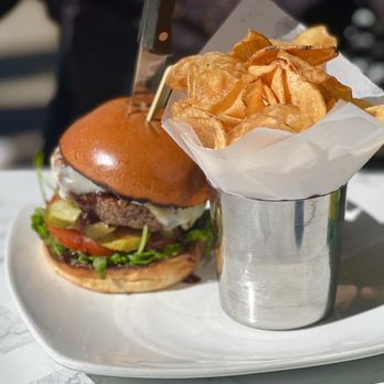 Wild Carvery - BBQ Burger added Jalapeños and hole made chips ! - Breakfast & Brunch Near Me - Burbank, California Wild Carvery - BBQ Burger added Jalapeños and hole made chips ! - Breakfast & Brunch Near Me - Burbank, California
