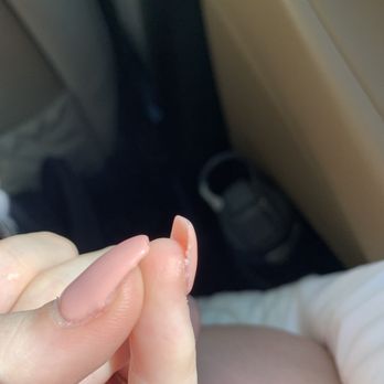 V Nail - Clump of acrylics under pinky nail - Nail Salons Near Me - Waycross, Georgia V Nail - Clump of acrylics under pinky nail - Nail Salons Near Me - Waycross, Georgia
