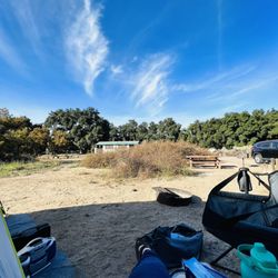Oak Grove Campground - Campground 45 with a view of the bathroom