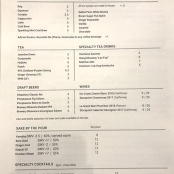 Heirloom Brewshop - menu Dec 2019 - Coffee & Tea Near Me - Raleigh, North Carolina Heirloom Brewshop - menu Dec 2019 - Coffee & Tea Near Me - Raleigh, North Carolina