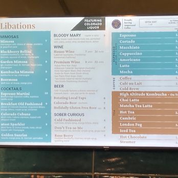 Cafe 13 - Libations - Coffee & Tea Near Me - Golden, Colorado Cafe 13 - Libations - Coffee & Tea Near Me - Golden, Colorado