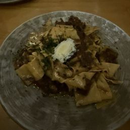 Tagliatelle and short rib bolognese