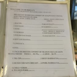 Valero - Menu