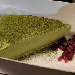 Green tea crepe with red beans Green tea crepe with red beans