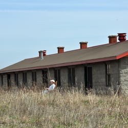 Matfield Station - Looking north at the bunkhouse from the Railway right-of-way.
