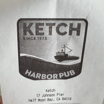 Ketch Harbor Pub - Tab w/ scan by phone option to pay - Seafood Near Me - Half Moon Bay, California