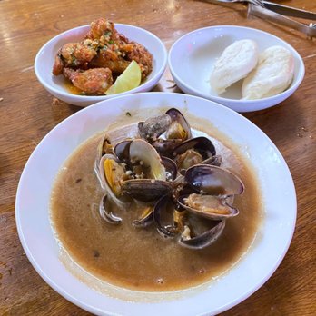 Star Noodle - Steamed Clams with Black Beans & Nuoc Cham Wings - Asian Fusion Near Me - Lahaina, Hawaii Star Noodle - Steamed Clams with Black Beans & Nuoc Cham Wings - Asian Fusion Near Me - Lahaina, Hawaii