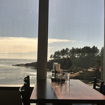 Tidal Raves - View from restaurant windows. - New American Near Me - Depoe Bay, Oregon