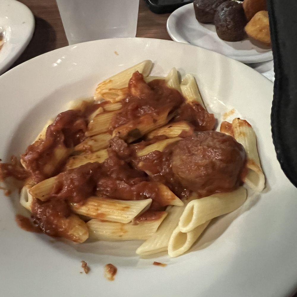 Jason's Deli - Kids Penne Pasta & Meatballs Original (two meatballs were eaten) - Delis Near Me - Columbia, Maryland Jason's Deli - Kids Penne Pasta & Meatballs Original (two meatballs were eaten) - Delis Near Me - Columbia, Maryland