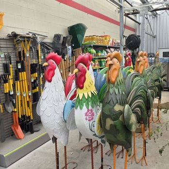 Tractor Supply - 6 foot roosters for yard art... I'll pass. - Hardware Stores Near Me - Edinburg, Texas