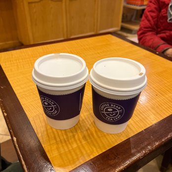 The Coffee Bean & Tea Leaf - Latte but one is full amount heavy weight , other one is half amount with lots foam - Coffee & Tea Near Me - Riverside, California