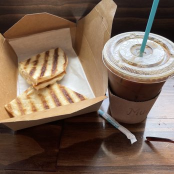 Muni’s Coffee Joint - Cherry cold brew and Turkey panini - Coffee & Tea Near Me - Lindenhurst, New York