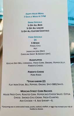 Menu photo 3 Mainland Container Co Kitchen & Bar Mount Pleasant, SC