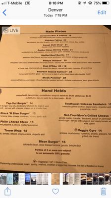 Menu photo 6 Tower Tap & Grill Denver, CO