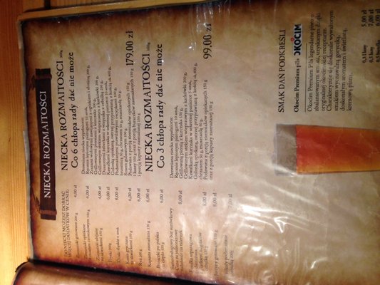 Menu photo 1 Karczma Bida Głogoczów*, MA