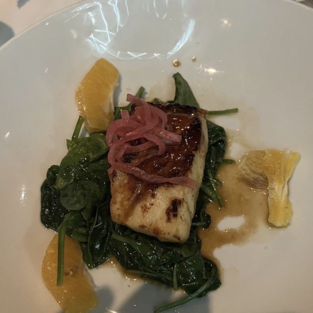 Fleming’s Prime Steakhouse & Wine Bar - Miso Glazed Chilean Sea Bass - Wine Bars Near Me - Plano, Texas Fleming’s Prime Steakhouse & Wine Bar - Miso Glazed Chilean Sea Bass - Wine Bars Near Me - Plano, Texas