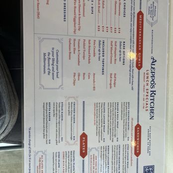 Aleppo's Kitchen - Lunch menu - Mediterranean Near Me - Anaheim, California