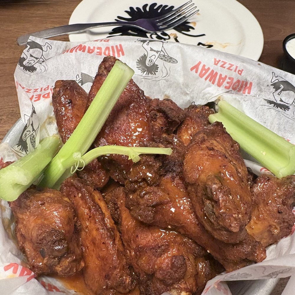 Hideaway Pizza - Chicken wings. Sauce tastes terrific! - Pizza Near Me - Plano, Texas Hideaway Pizza - Chicken wings. Sauce tastes terrific! - Pizza Near Me - Plano, Texas