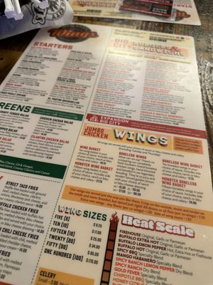 Menu photo 6 Big City Wings Humble, TX