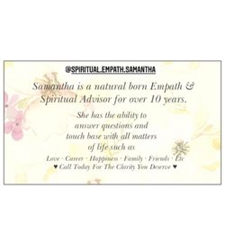 Psychic Readings by Spiritualist Samantha