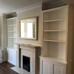 GCF Carpentry - Alcove units with bookcase above, in Twickenham/Whitton.