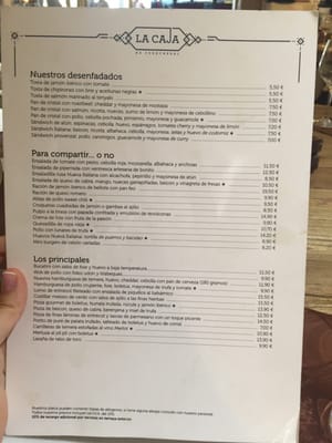 Menu photo 2 La Caja Madrid, M
