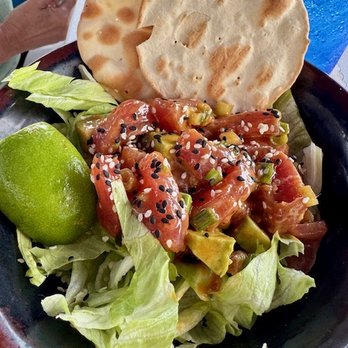 Sailfish Marina - Spicy poke bowl with avocado & lettuce - Seafood Near Me - Palm Beach Shores, Florida