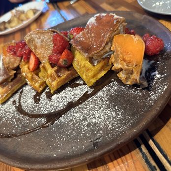 San Miguel Restaurante - Sweet potato waffles - wow! - Mexican Near Me - Tijuana, BCN San Miguel Restaurante - Sweet potato waffles - wow! - Mexican Near Me - Tijuana, BCN