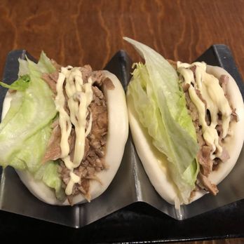 9 Style Ramen - pork buns -- soo juicy and delicious! this is a "must-order" - Ramen Near Me - San Clemente, California