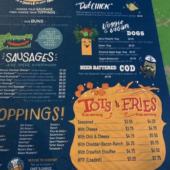 Dat Dog - Menu - Hot Dogs Near Me - New Orleans, Louisiana Dat Dog - Menu - Hot Dogs Near Me - New Orleans, Louisiana
