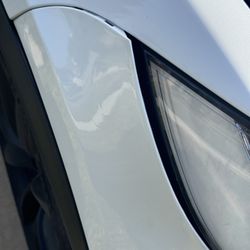 Astro Collision Center - Front bumper after they repaired.  Horrible results.