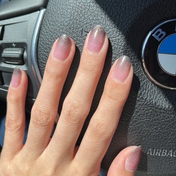 Nail Club - @aiycejenn | Gel manicure | Pink glitter with ombré black glitter - Nail Salons Near Me - Daly City, California Nail Club - @aiycejenn | Gel manicure | Pink glitter with ombré black glitter - Nail Salons Near Me - Daly City, California
