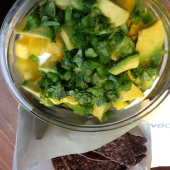 Chobani - Avocado, mango, & blue corn chips. - Coffee & Tea Near Me - New York, New York Chobani - Avocado, mango, & blue corn chips. - Coffee & Tea Near Me - New York, New York