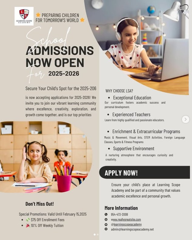 Learning Scope Academy - childcare center in Davie, FL