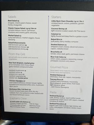 Menu photo 8 Snug Harbour Mississauga, ON